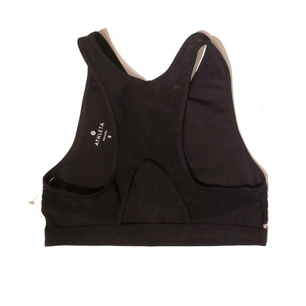 New $54 ATHLETA Ultimate Printed Sports Bra A-C cup S SMALL NWOT - Picture 3 of 5